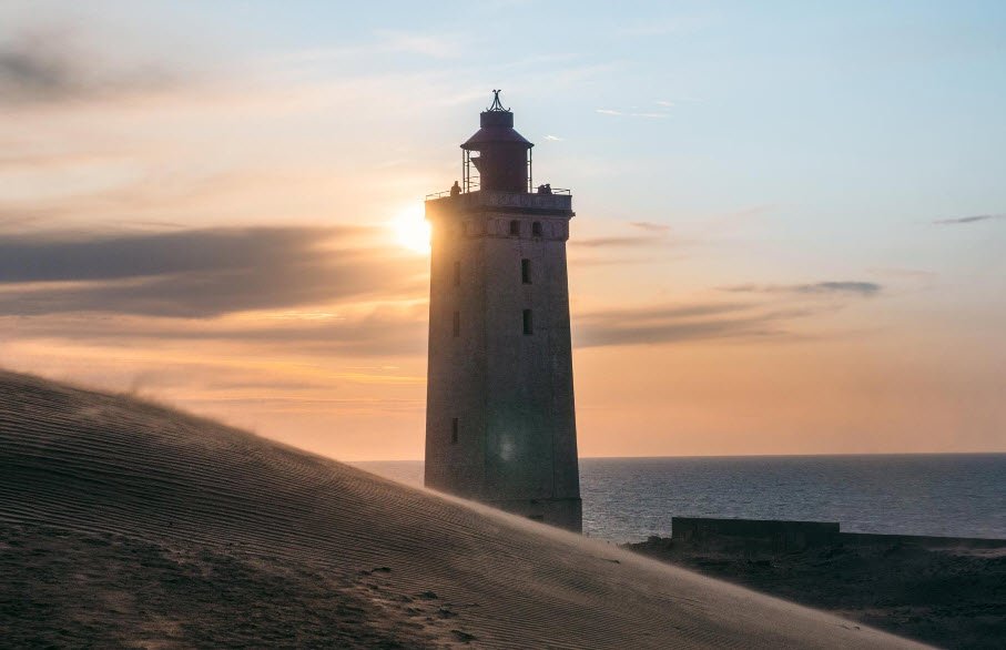 Rubjerg Knude Lighthouse, Lønstrup, North Jutland, Denmark
